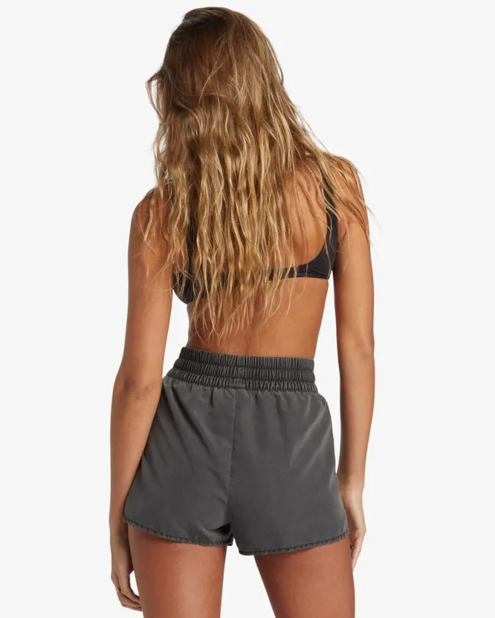 Womens Sol Searcher New Elastic Waist Volleys Black Pebble Billabong Boardshorts Womens Sol Searcher New Elastic Waist Volleys Black Pebble Billabong Boardshorts