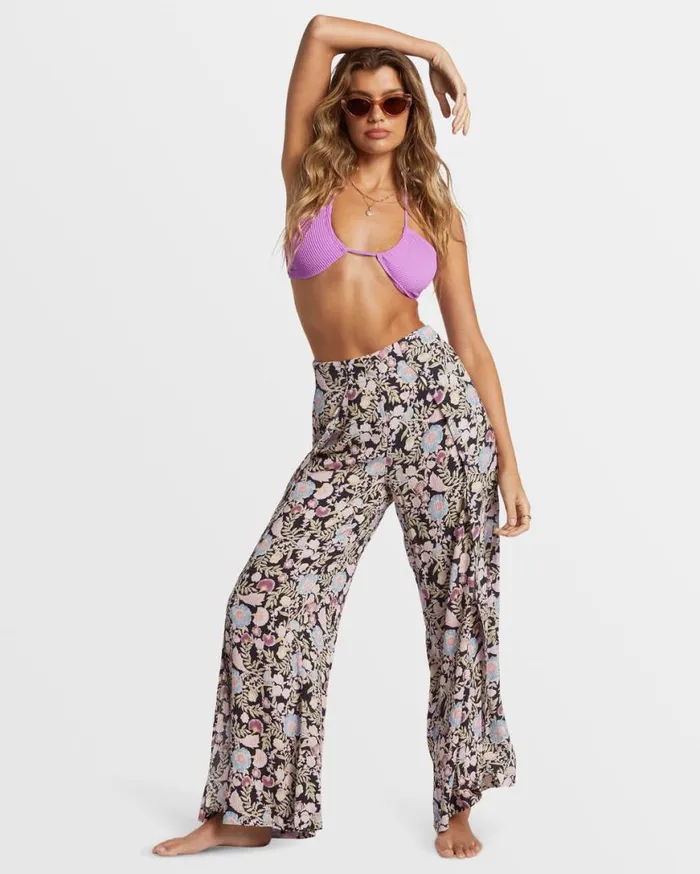 Womens Split Spirit Floral Pants Blackberry Billabong Jeans and Pants