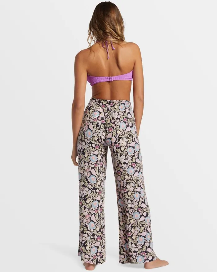Womens Split Spirit Floral Pants Blackberry Billabong Jeans and Pants Womens Split Spirit Floral Pants Blackberry Billabong Jeans and Pants