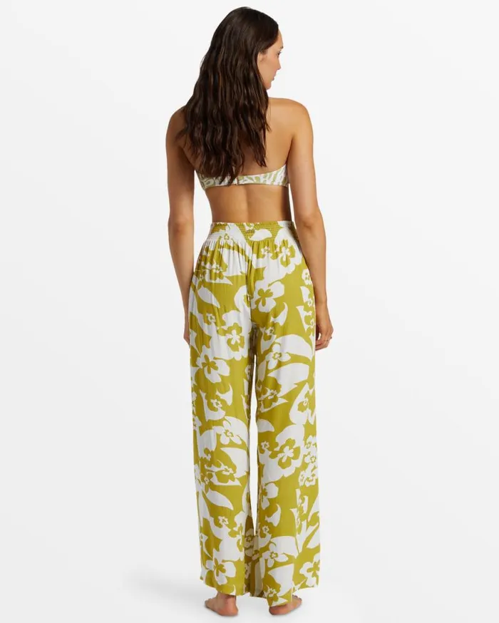 Womens Split Spirit Floral Pants Moss Joy Billabong Jeans and Pants Womens Split Spirit Floral Pants Moss Joy Billabong Jeans and Pants