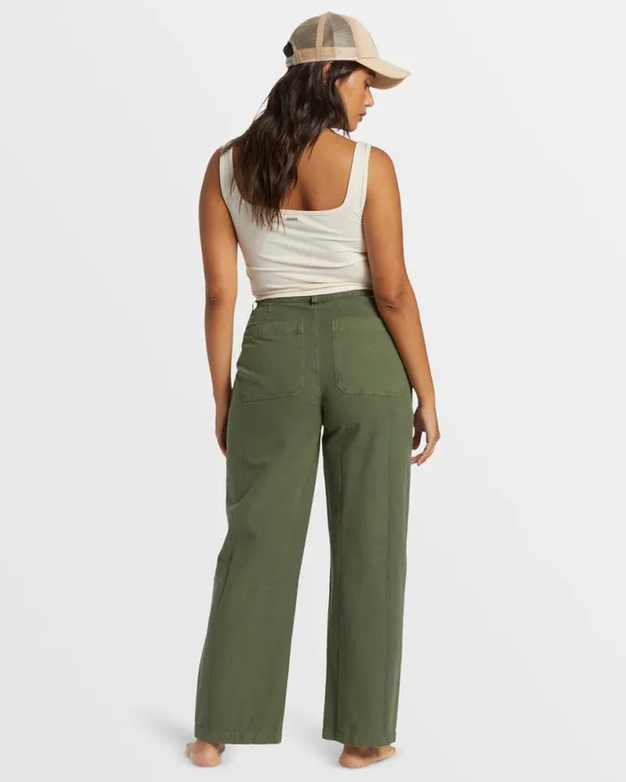 Womens Stay Grounded StraightLeg Pants Treehugger Billabong Jeans and Pants Womens Stay Grounded StraightLeg Pants Treehugger Billabong Jeans and Pants