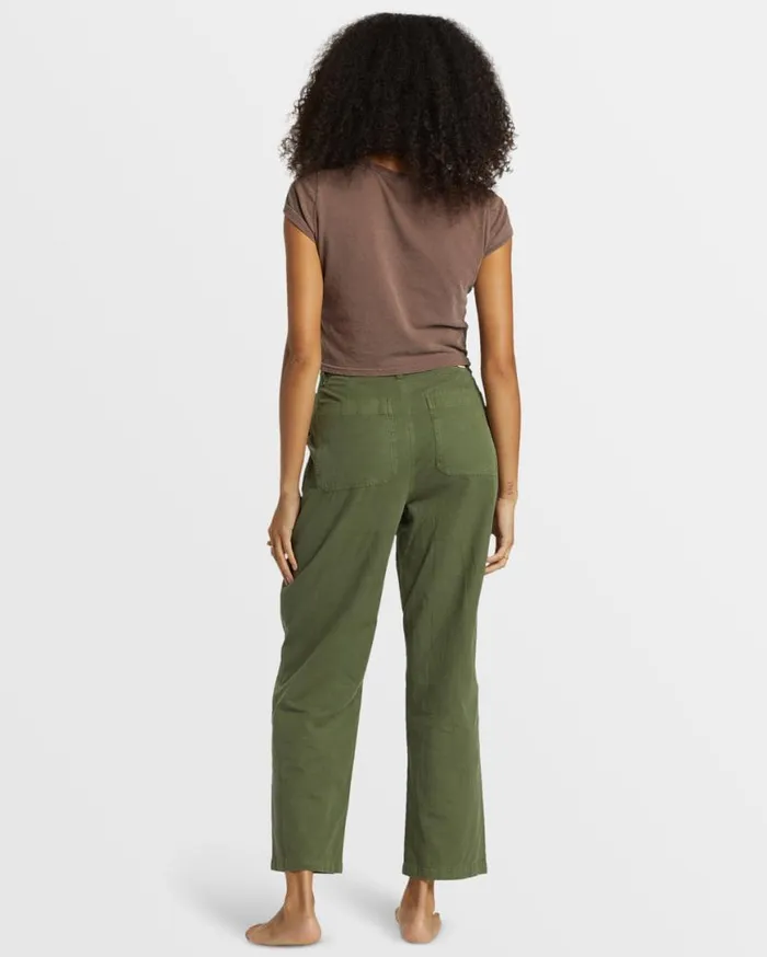 Womens Stay Grounded StraightLeg Pants Treehugger Billabong Jeans and Pants Womens Stay Grounded StraightLeg Pants Treehugger Billabong Jeans and Pants
