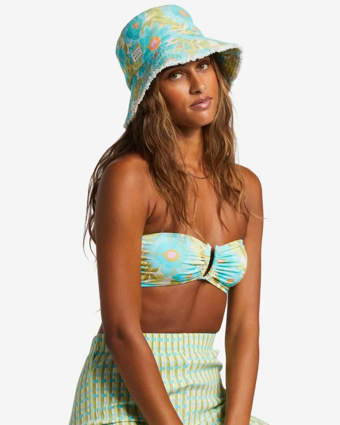 Womens Suns Out Bucket Hat Ocean Eyes Billabong Hats and Beanies