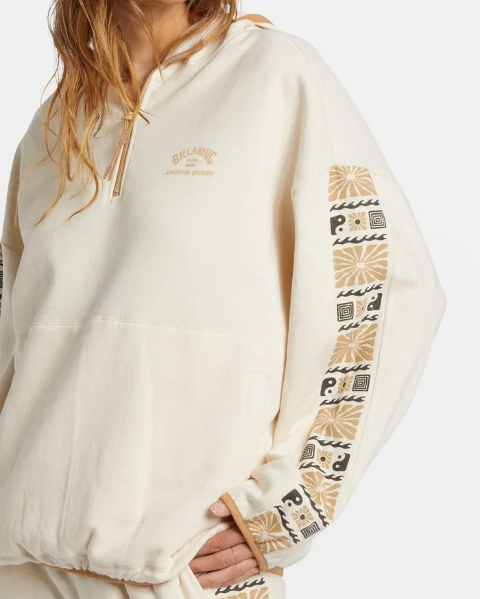 Womens Surf Adventure HalfZip Hoodie White Cap Billabong Sweatshirts and Fleece Womens Surf Adventure HalfZip Hoodie White Cap Billabong Sweatshirts and Fleece