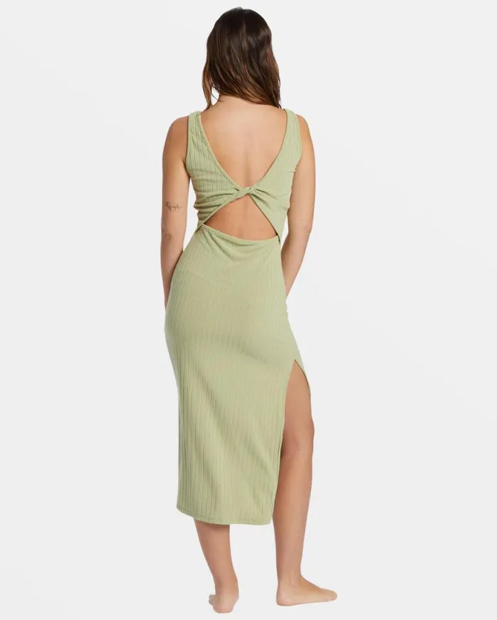Womens Take A Look Rib Knit Dress Avocado Billabong Dresses Womens Take A Look Rib Knit Dress Avocado Billabong Dresses