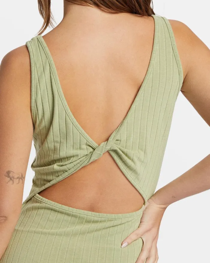 Womens Take A Look Rib Knit Dress Avocado Billabong Dresses Womens Take A Look Rib Knit Dress Avocado Billabong Dresses