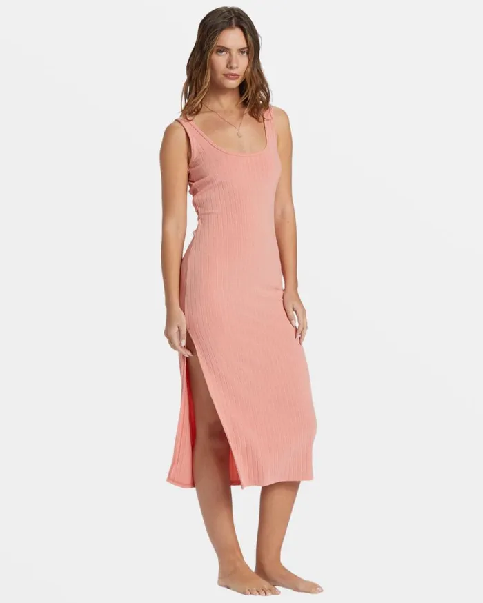 Womens Take A Look Rib Knit Dress Peach Out Billabong Dresses Womens Take A Look Rib Knit Dress Peach Out Billabong Dresses