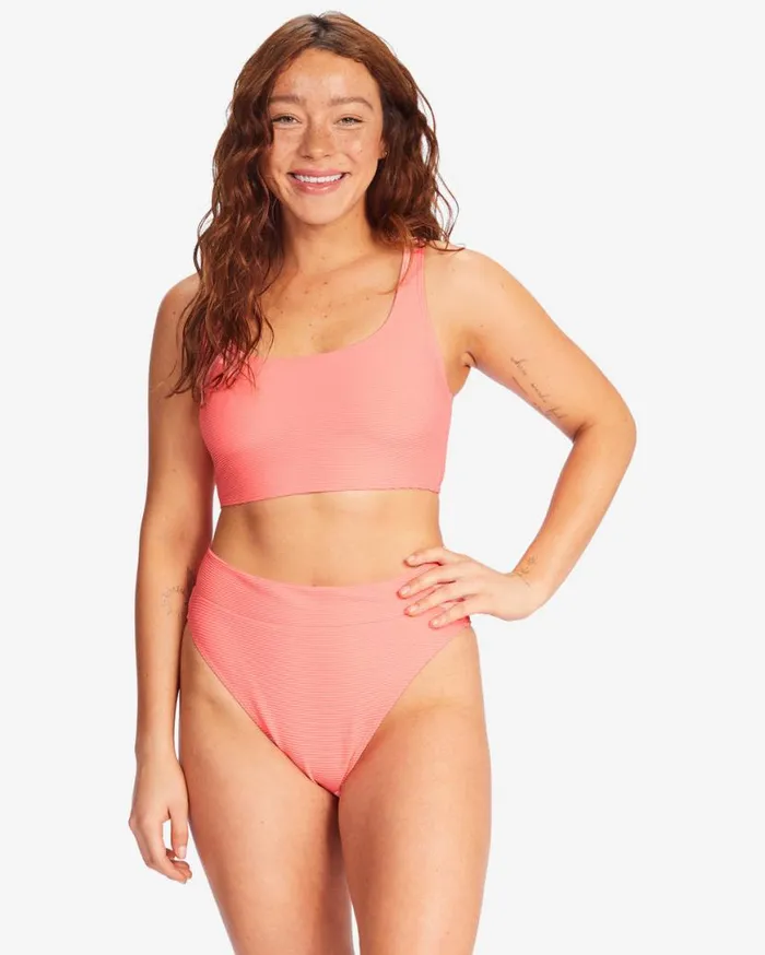 Womens Tanlines Rise HighWaisted Bikini Bottoms Sorbet Billabong Bikini Bottoms