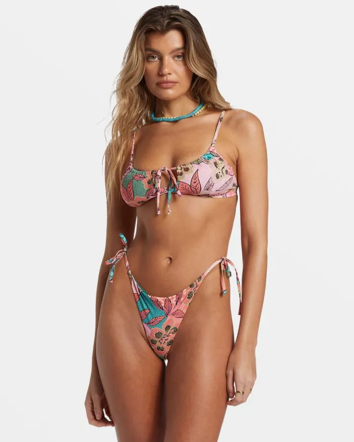Womens Visions Of Paradise SideTie Tanga Bikini Bottoms Multi Billabong Bikini Bottoms Womens Visions Of Paradise SideTie Tanga Bikini Bottoms Multi Billabong Bikini Bottoms