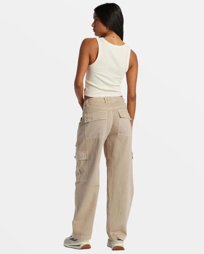 Womens Walk Along Pants Cobblestone Billabong Jeans and Pants