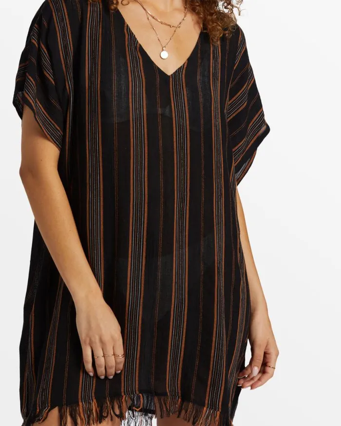 Womens Walk Away Tunic Top Black Billabong Dresses Womens Walk Away Tunic Top Black Billabong Dresses