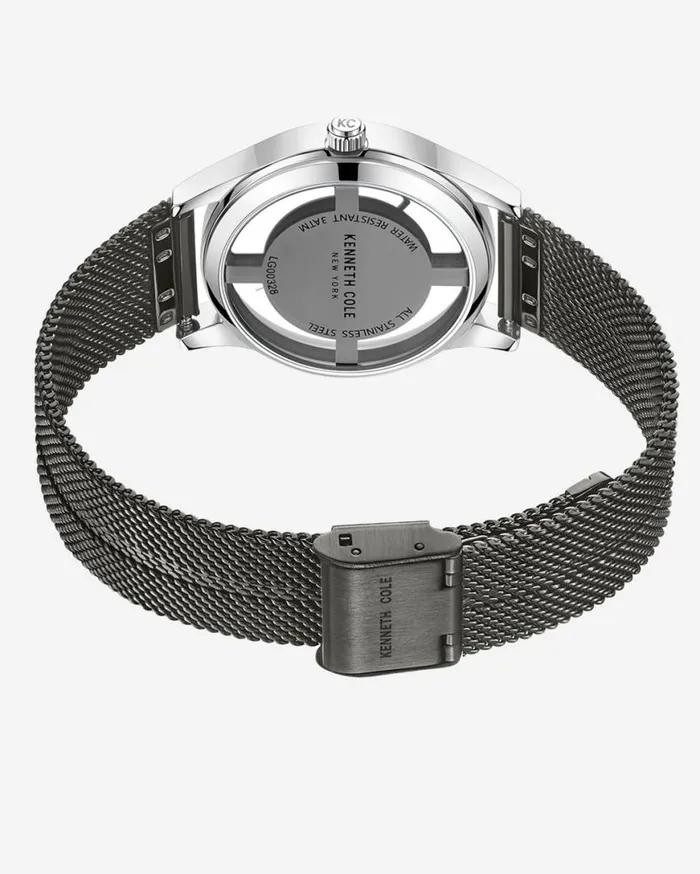 Womens Watches Women Kenneth Cole Transparency Water Resistant Stainless Steel Mesh Bracelet Watch Grey Womens Watches Women Kenneth Cole Transparency Water Resistant Stainless Steel Mesh Bracelet Watch Grey