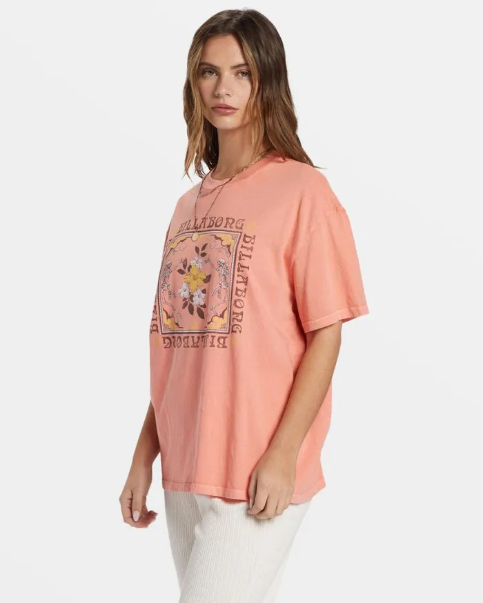 Womens Wild West Side TShirt Peach Out Billabong Graphic Tees and Tanks Womens Wild West Side TShirt Peach Out Billabong Graphic Tees and Tanks