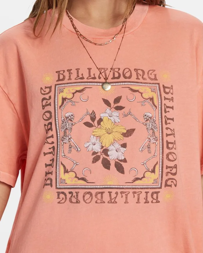 Womens Wild West Side TShirt Peach Out Billabong Graphic Tees and Tanks Womens Wild West Side TShirt Peach Out Billabong Graphic Tees and Tanks