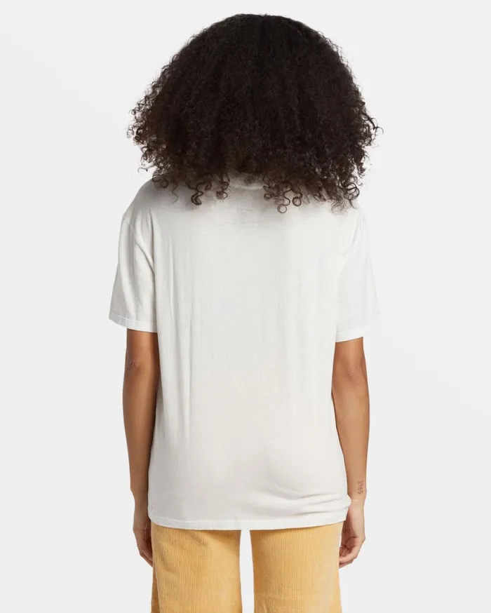 Womens With The Sun TShirt Salt Crystal Billabong Tops Womens With The Sun TShirt Salt Crystal Billabong Tops