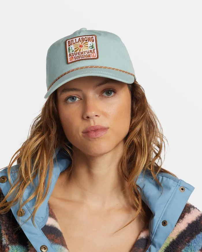 Womens Womens ADiv Snapback Hat Blue Haze Billabong Hats and Beanies